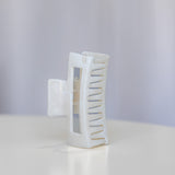 Classic Hair Claw Clip White