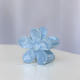 Daisy Hair Claw Clip Light Blue