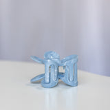 Daisy Hair Claw Clip Light Blue