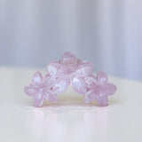 Frangpani Bouquet Hair Claw Clip Light Pink