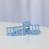 Ribbon Bow Hair Claw Clip Light Blue
