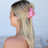 Frangpani Bouquet Hair Claw Clip Pink