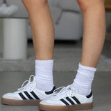 Luxe Leisure Slouch Socks White