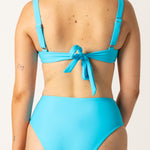 Wategos Bikini Top in Lagoon – Blue Apparel Back View