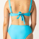 Wategos Bikini Top in Lagoon – Blue Apparel Back View