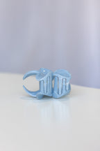 Frangpani Hair Claw Clip Light Blue