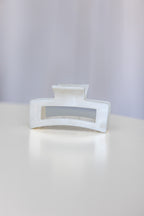 Classic Hair Claw Clip White