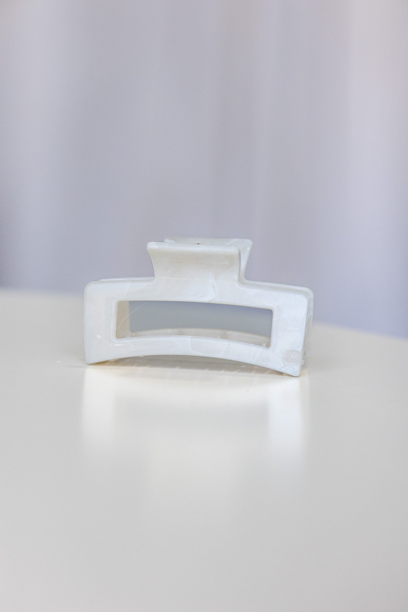 Classic Hair Claw Clip White