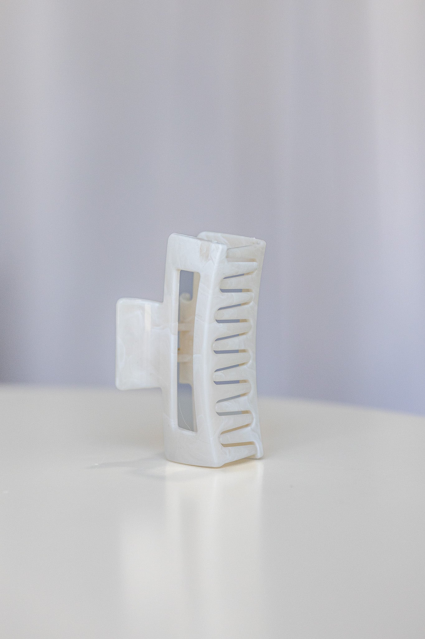 Classic Hair Claw Clip White