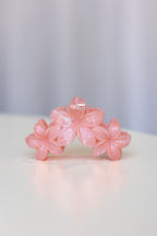 Frangpani Bouquet Hair Claw Clip Orange