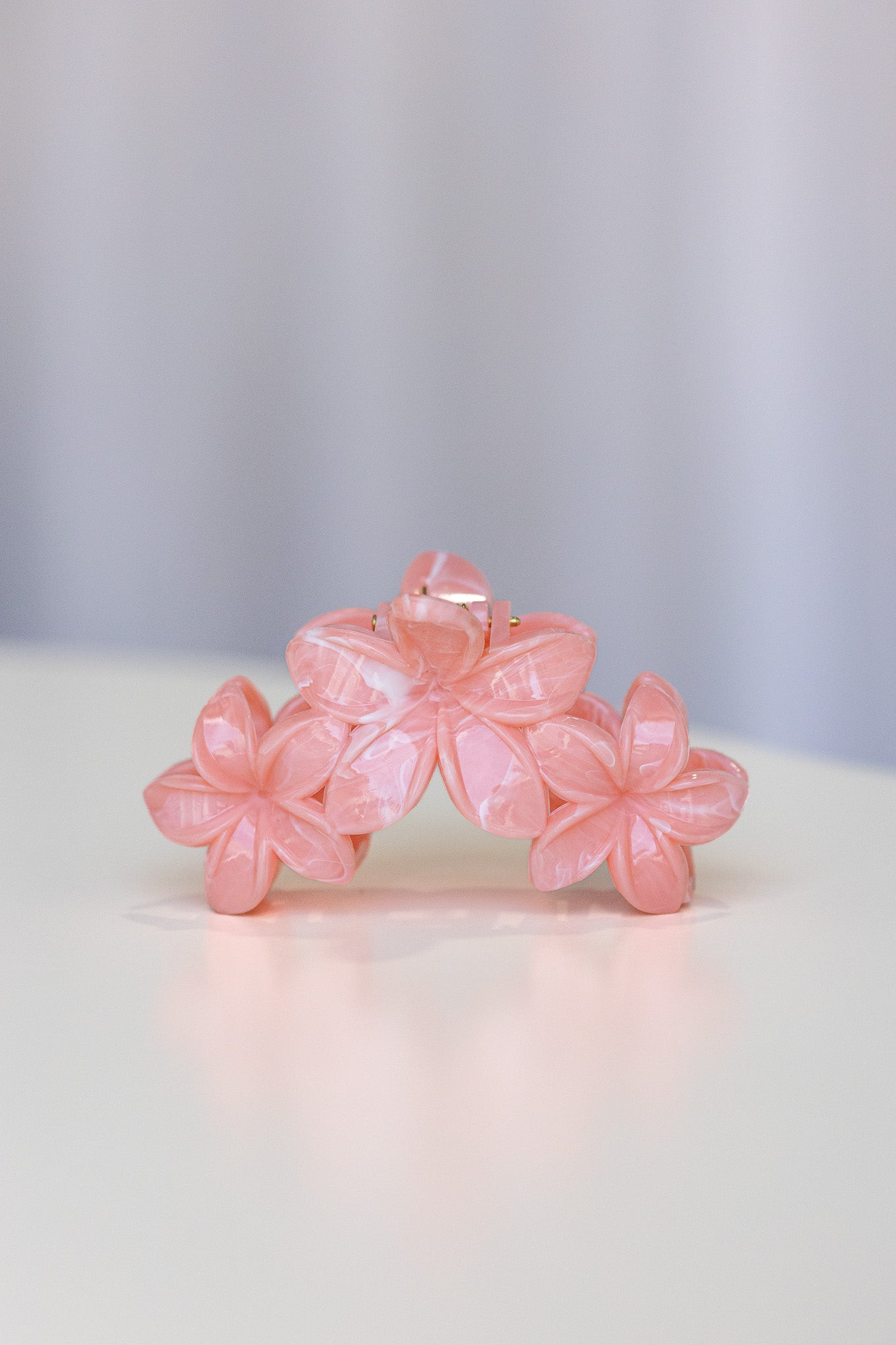 Frangpani Bouquet Hair Claw Clip Orange