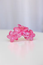 Frangpani Bouquet Hair Claw Clip Pink