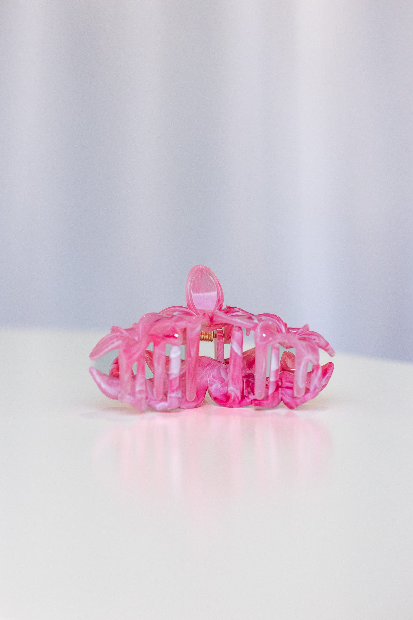 Frangpani Bouquet Hair Claw Clip Pink