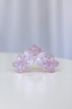Frangpani Bouquet Hair Claw Clip Light Pink