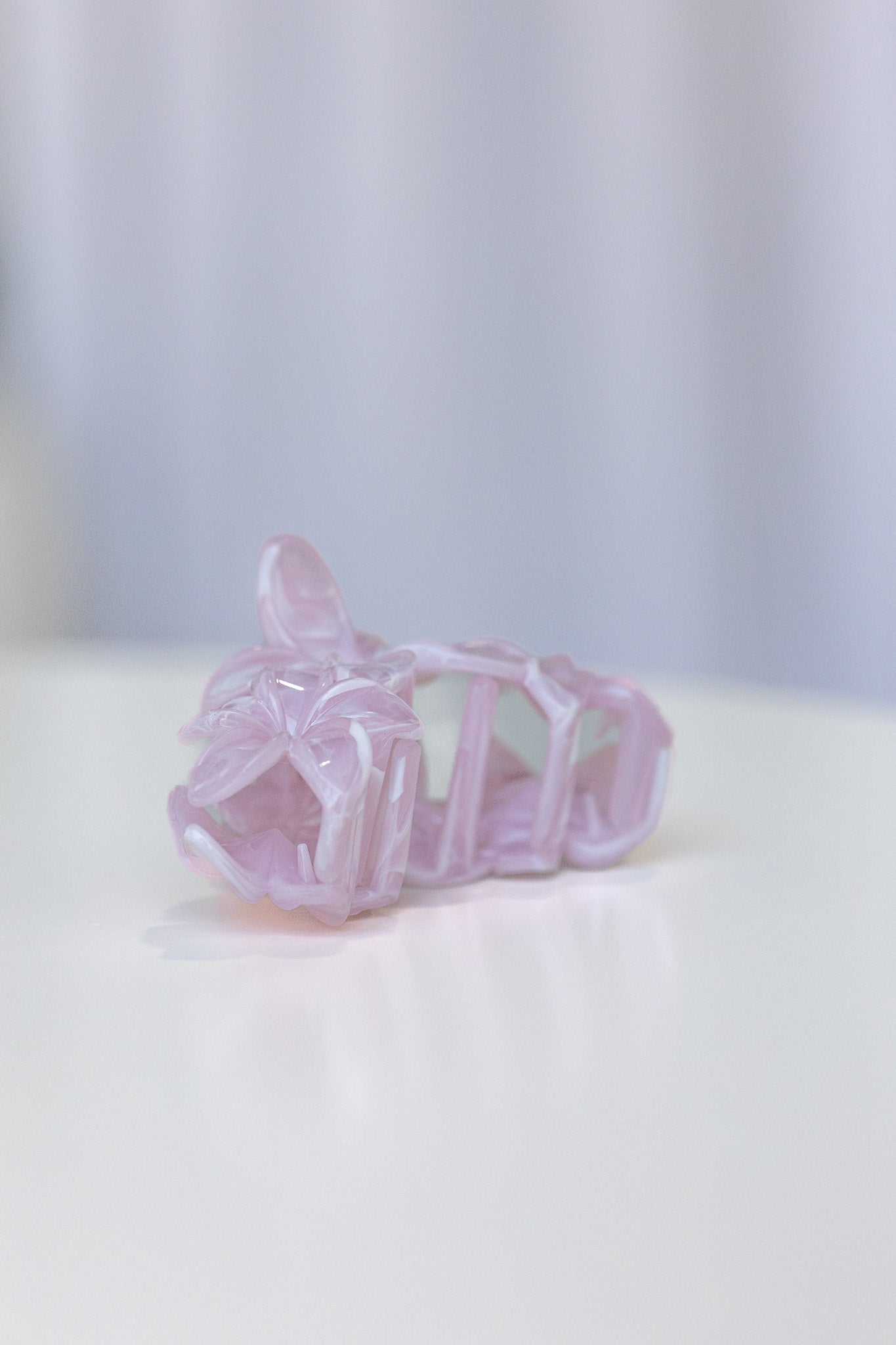 Frangpani Bouquet Hair Claw Clip Light Pink