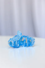 Frangpani Bouquet Hair Claw Clip Light Blue