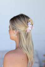 Frangpani Bouquet Hair Claw Clip Light Pink