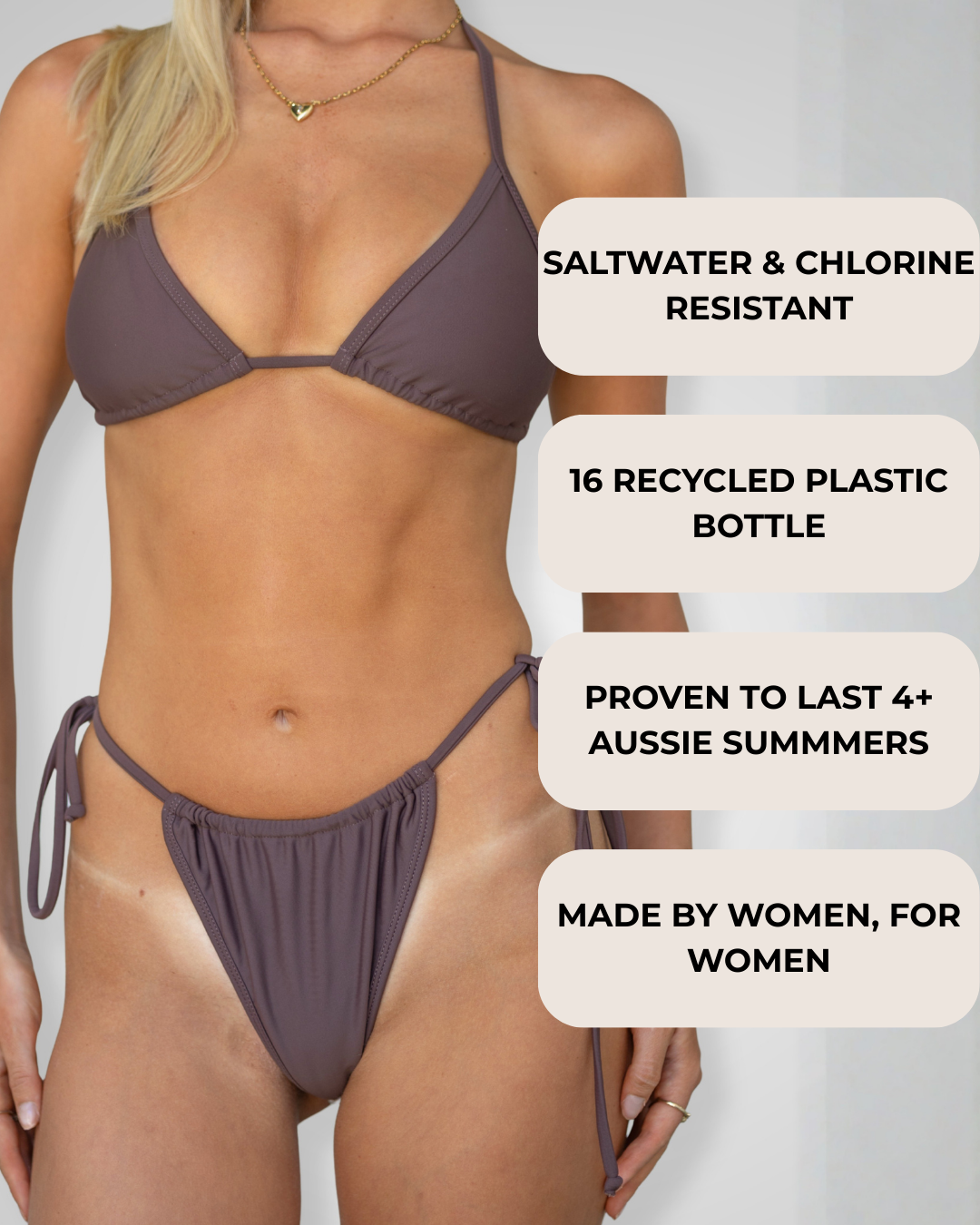 Tallow Bikini Top - Coco