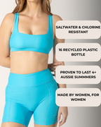 Lighthouse Bikini Top - Lagoon