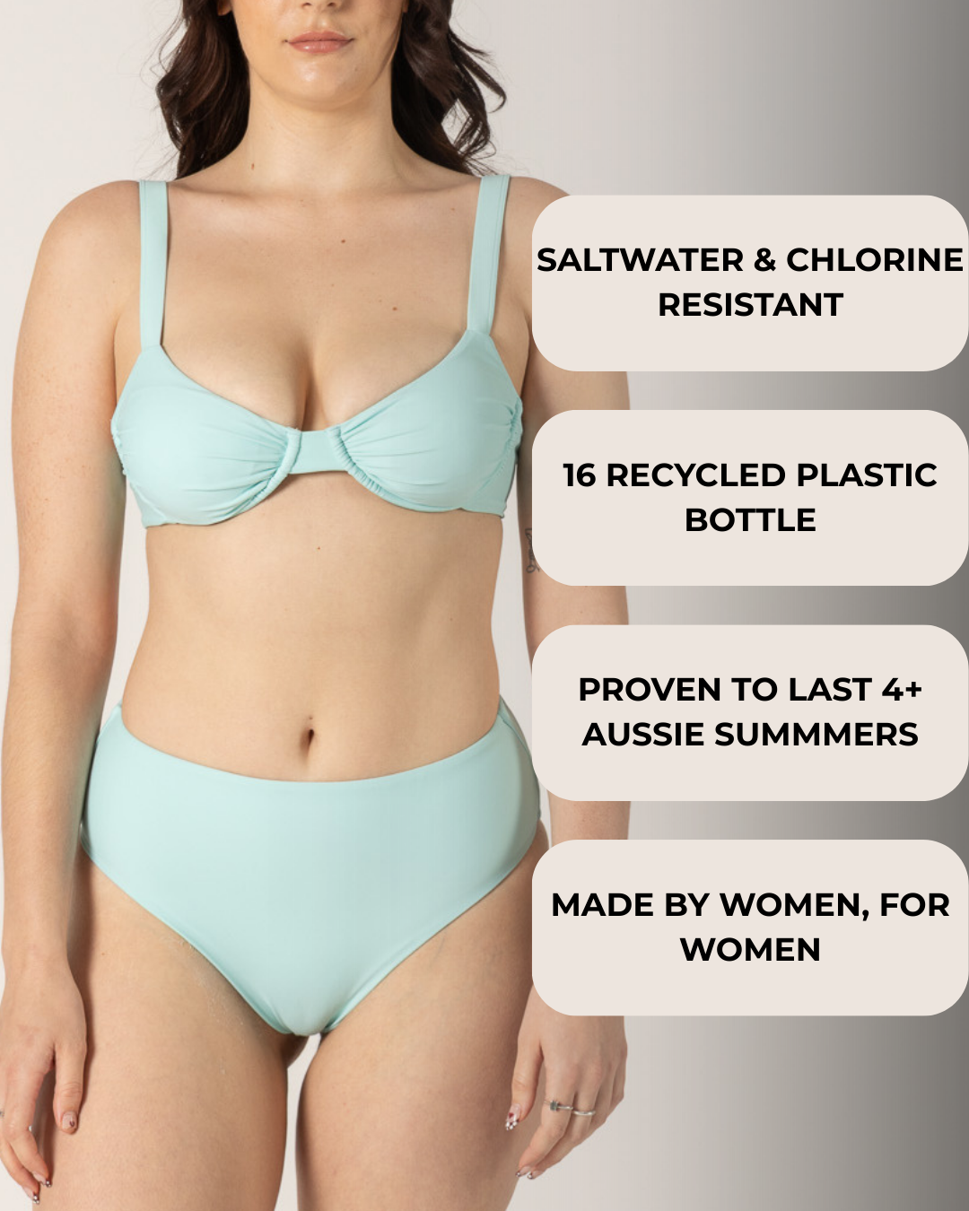 Wategos Bikini Top - Sky