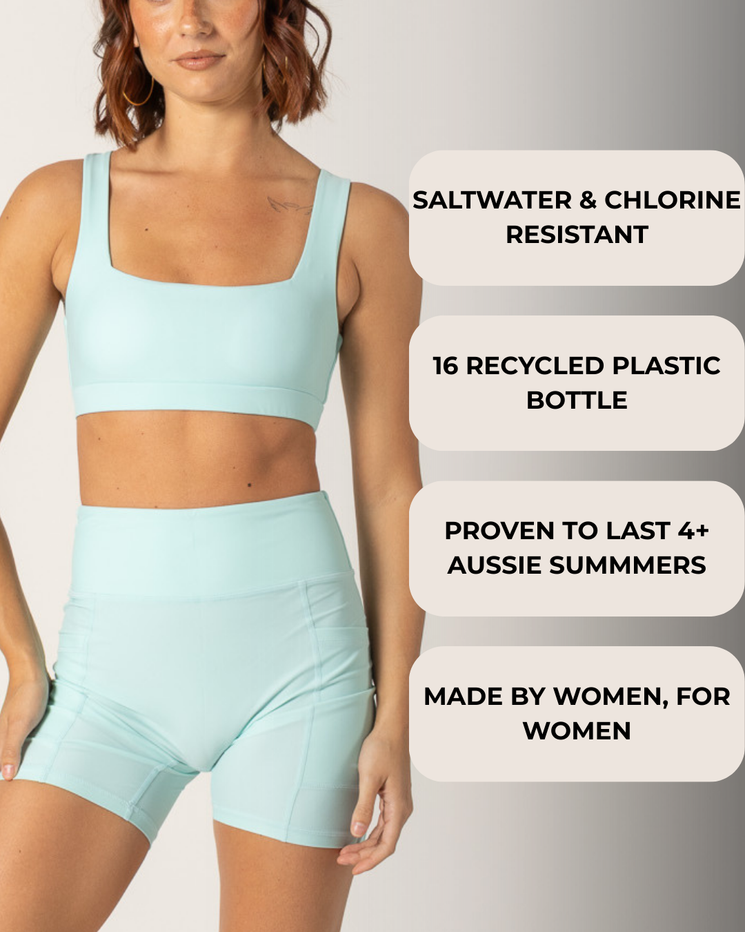 Lighthouse Bikini Top - Sky