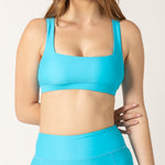 Lighthouse Bikini Top in Lagoon – Blue Apparel